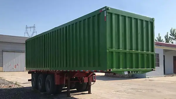 Sơ mi rơ moóc thùng kín cỡ lớn, nhẹ nâng cao hiệu quả hậu cần