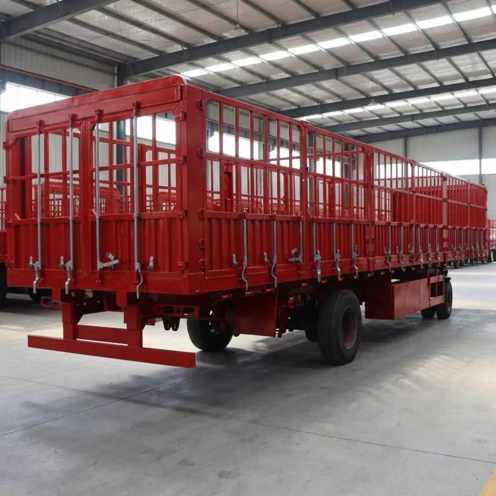 Sơ mi rơ moóc vận chuyển container giường cao-thấp