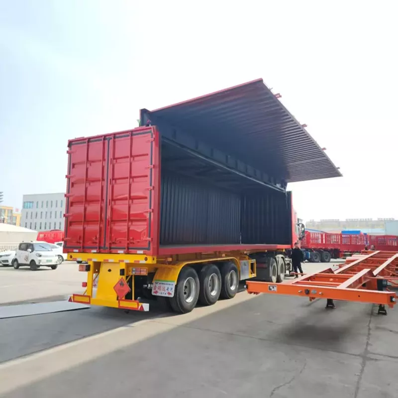 Sơ mi rơ moóc hộp mở cánh hai bên