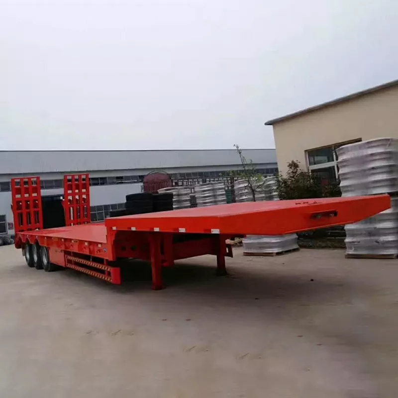 Sơ mi rơ moóc sàn bậc thang được gia cố hạng nặng