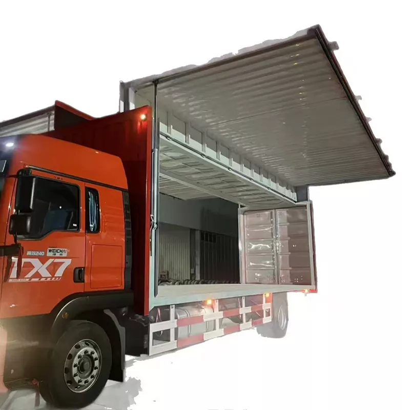 Sơ mi rơ moóc hộp mở cánh một bên
